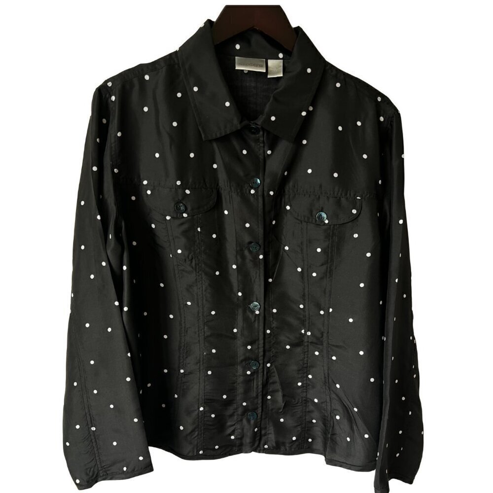 Chico's 100% Silk Blouse, Size 3